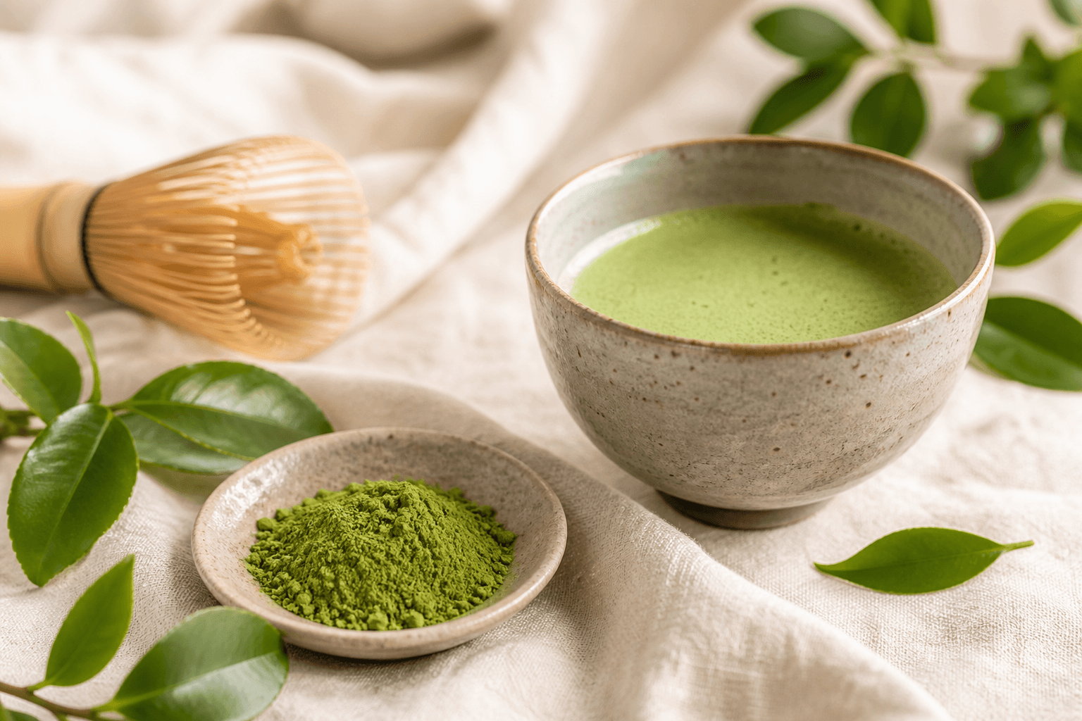 Beneficios del matcha: evidencia, cafeína y límites del marketing verde