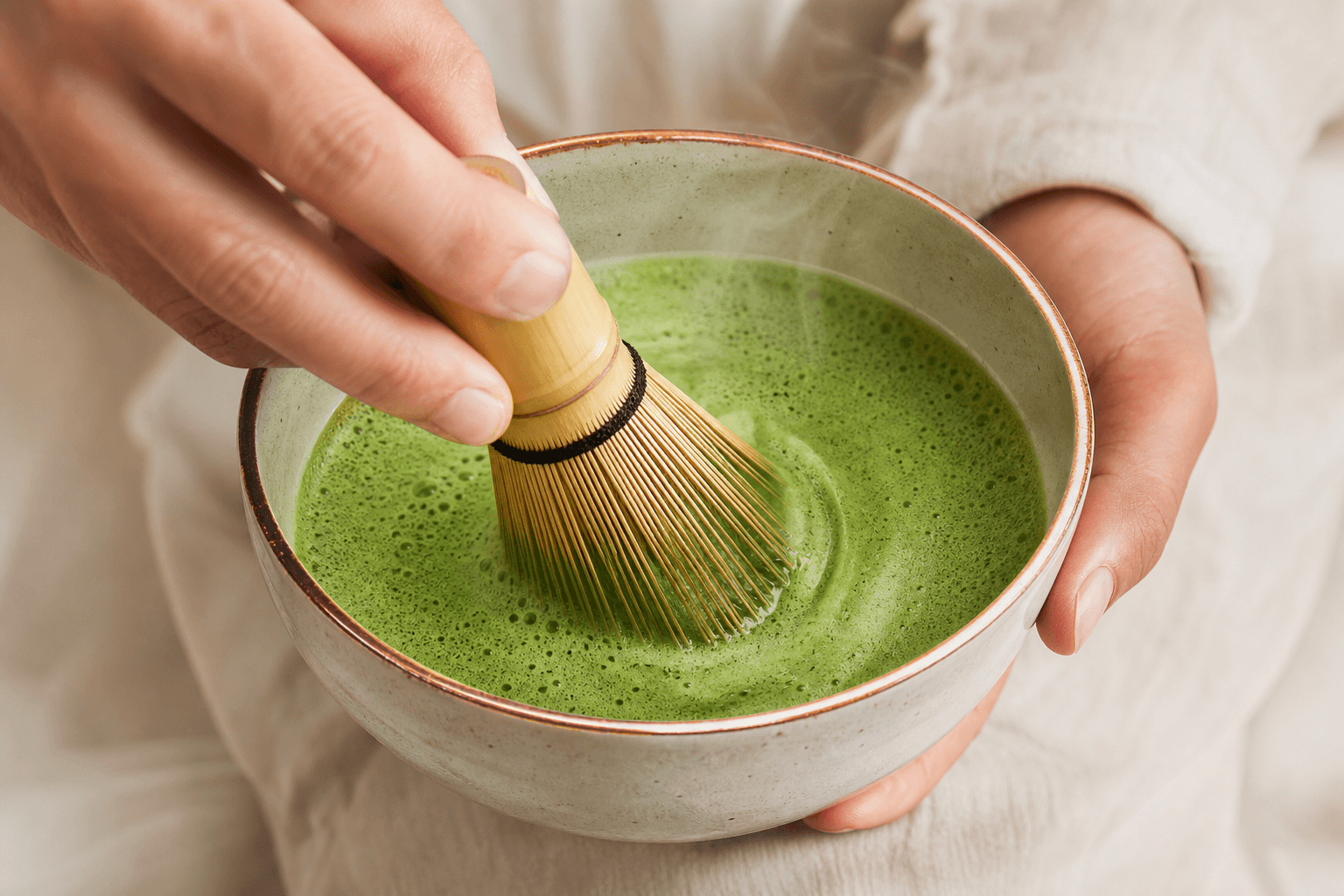 Cómo preparar matcha ceremonial en casa (chasen, temperatura y textura)